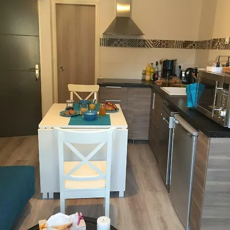 Les Meubles De Luchon - La Perle Bleue - Centre Luchon, Beau T2, 2 A 4 Personnes, Wifi Bagneres-de-Luchon